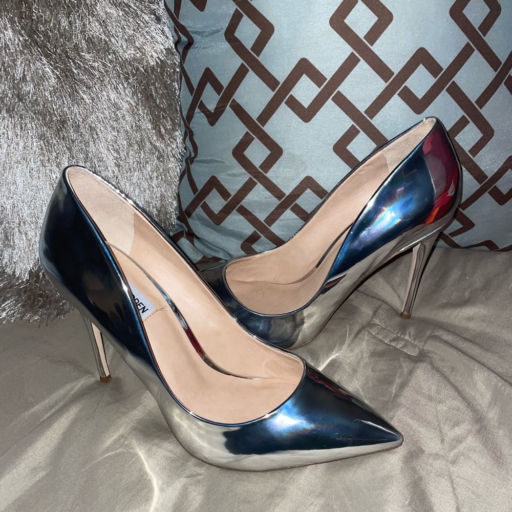 Silver High heels